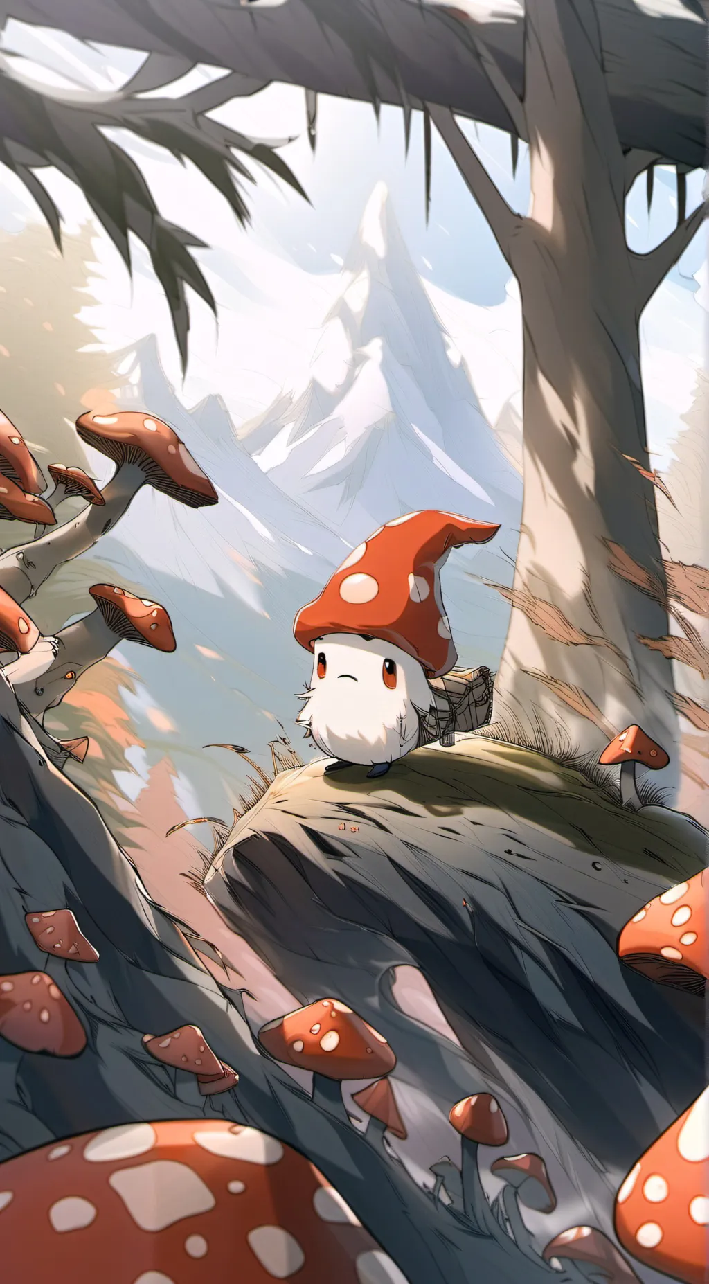 ai character: mushy  background