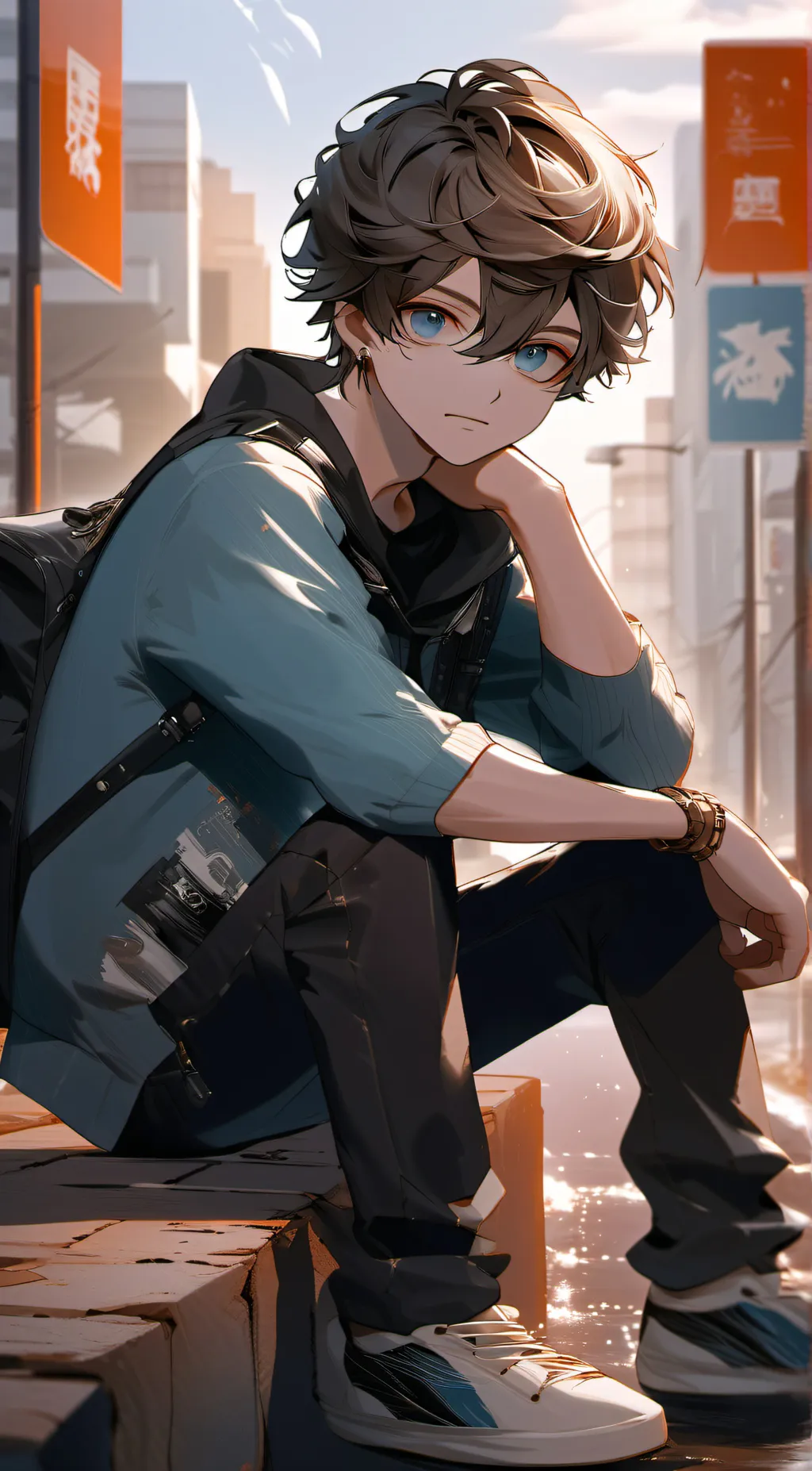 ai character: Axel background