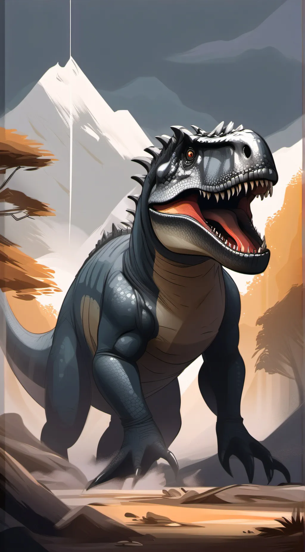ai character: siamosaurus background