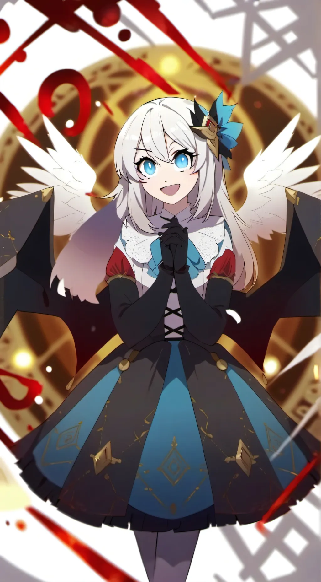 ai character: Emily and the vamp background