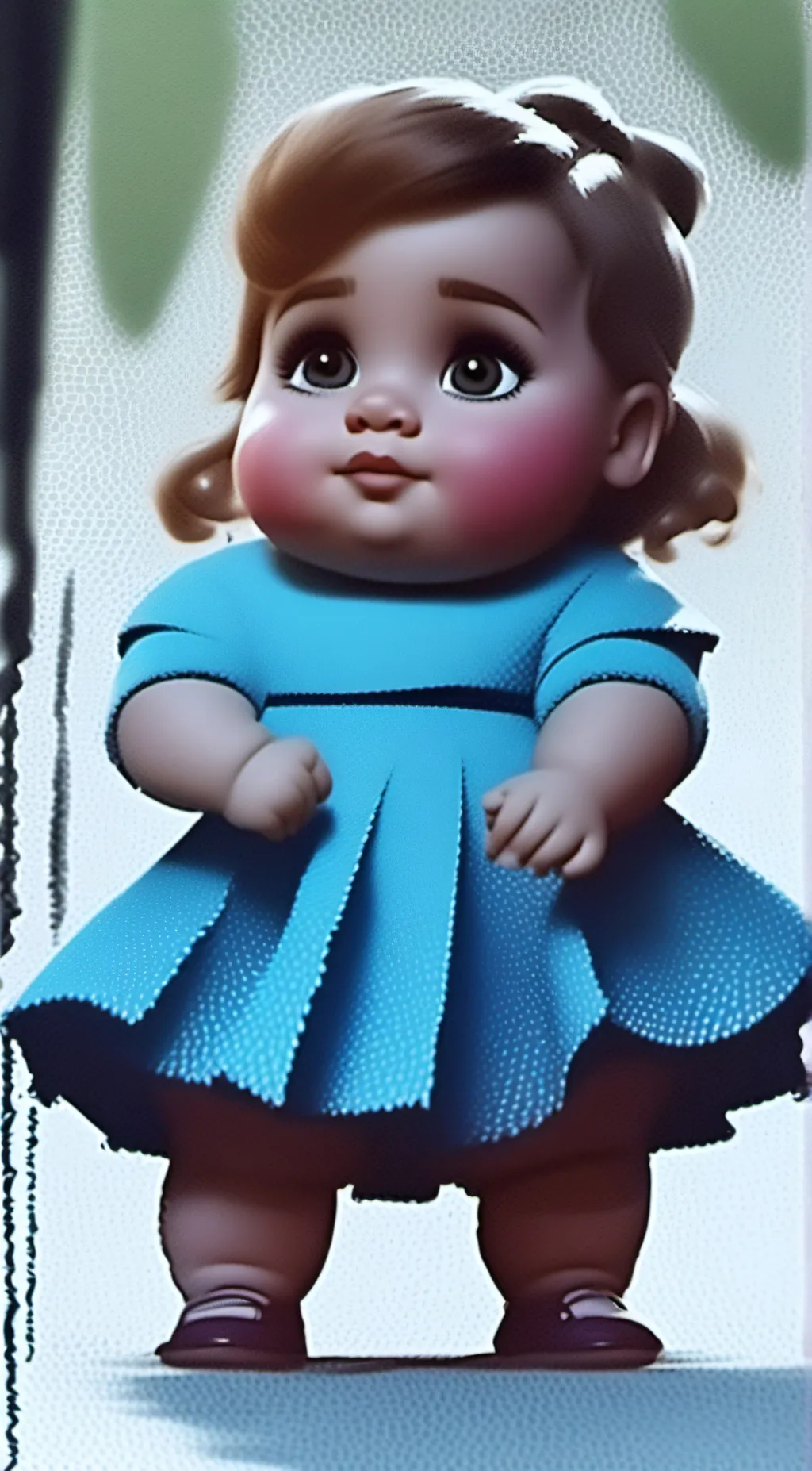 ai character: chubby baby background