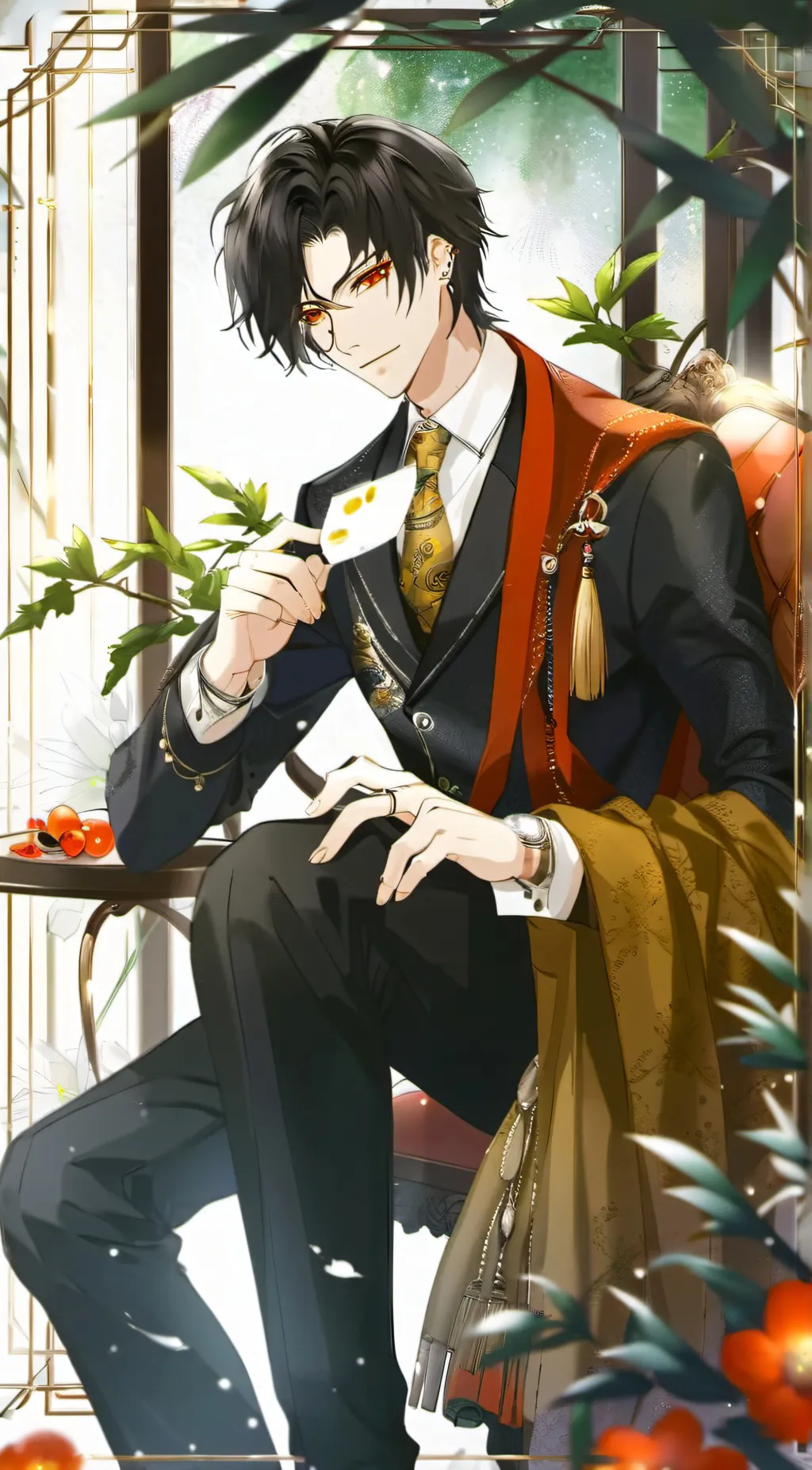 ai character: Party day! background