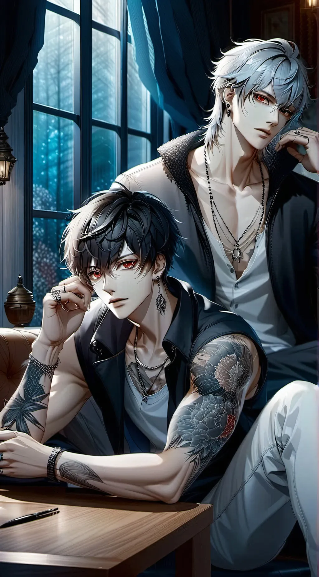 ai character: Noah and Harold background