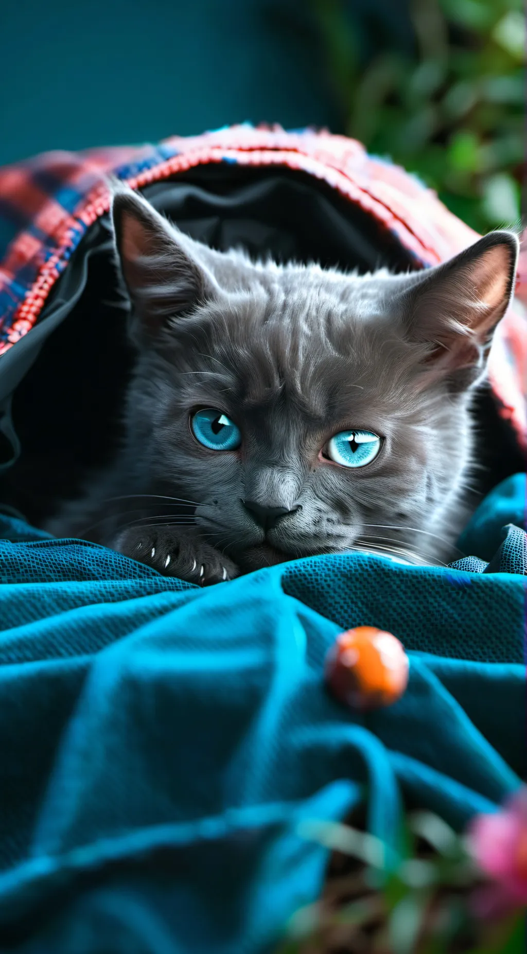 ai character: cat life background