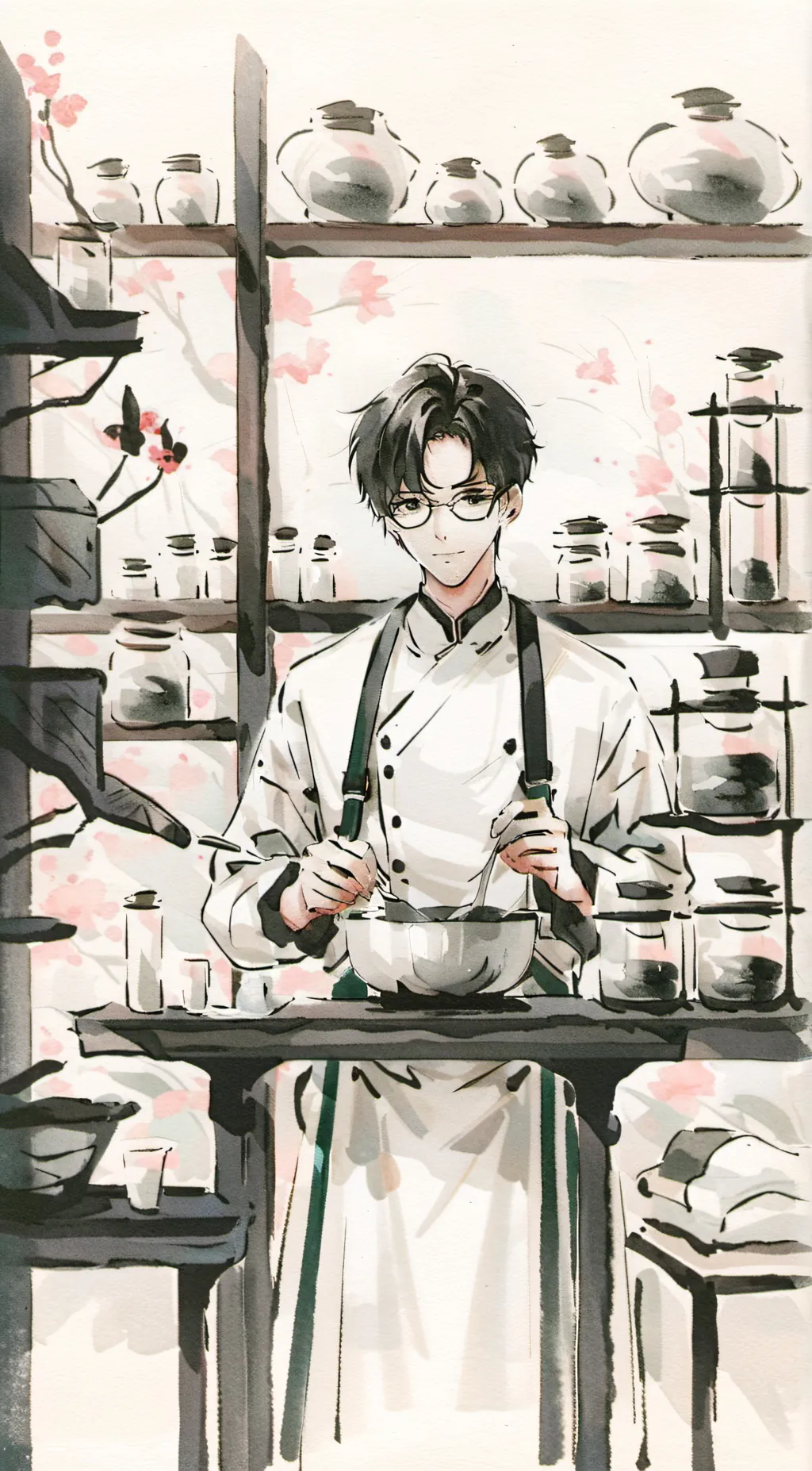 ai character: murder drones lab background