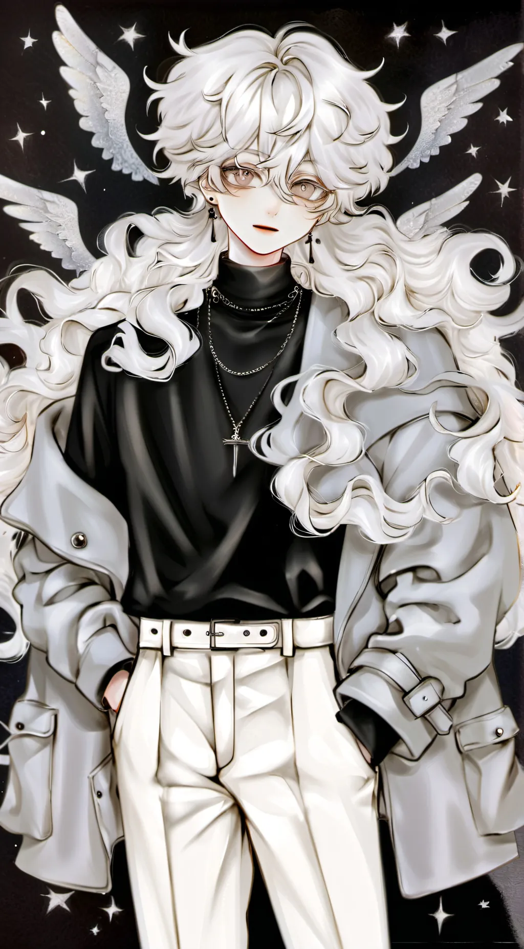 ai character: Angel boy background