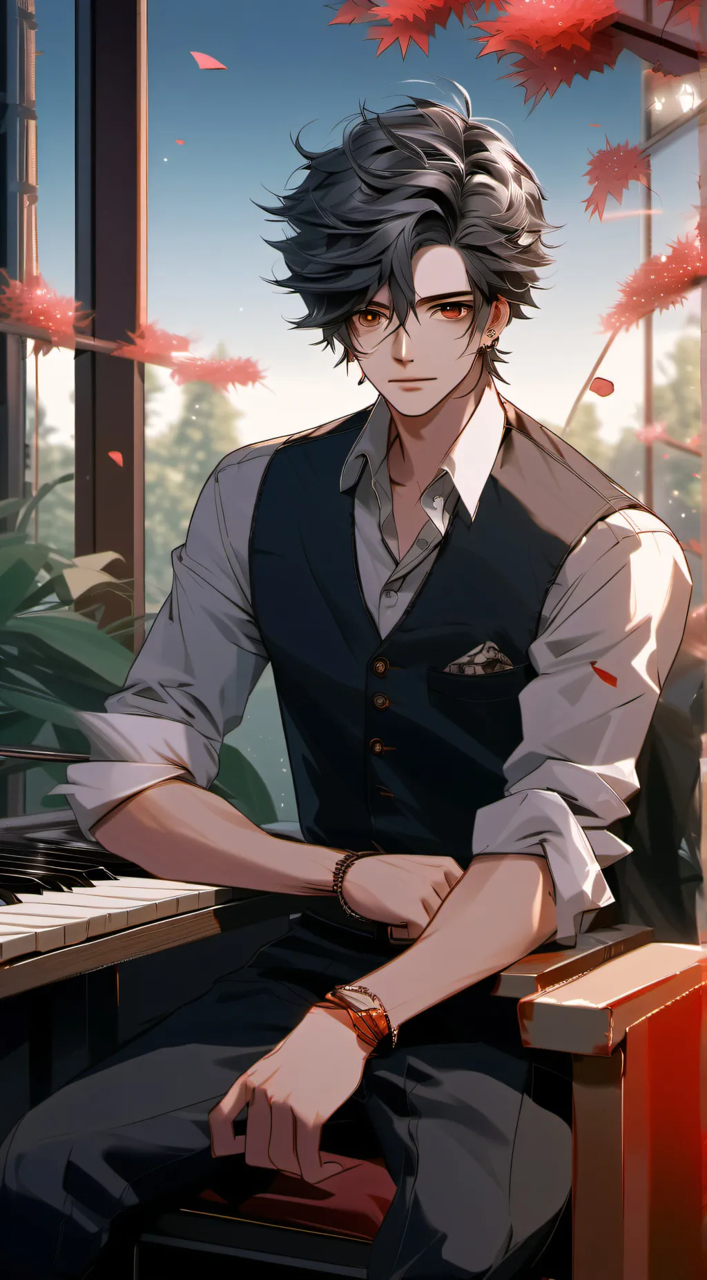 ai character: Zack  background