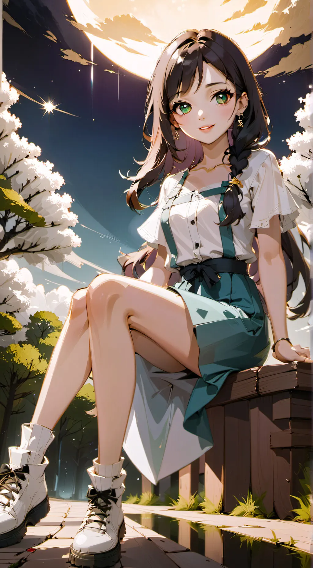 ai character: Hailey  background