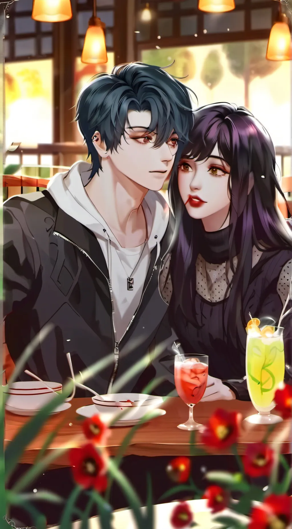 ai character: Lucy and david background