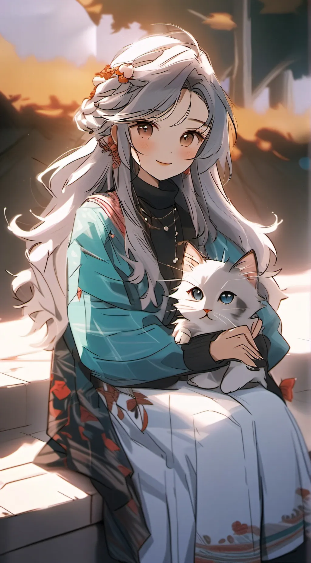 ai character: Ashley  background