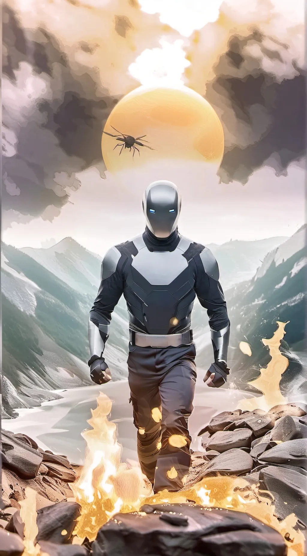 ai character: Alien  background