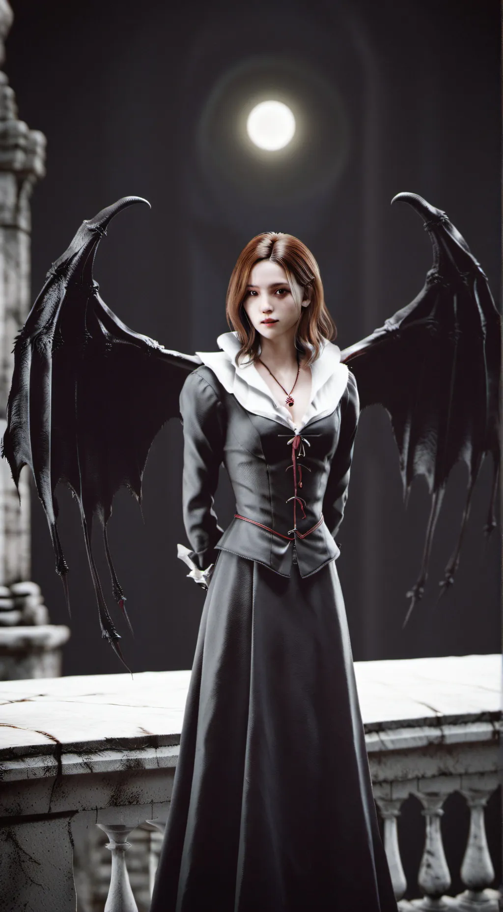 ai character: Cerise background