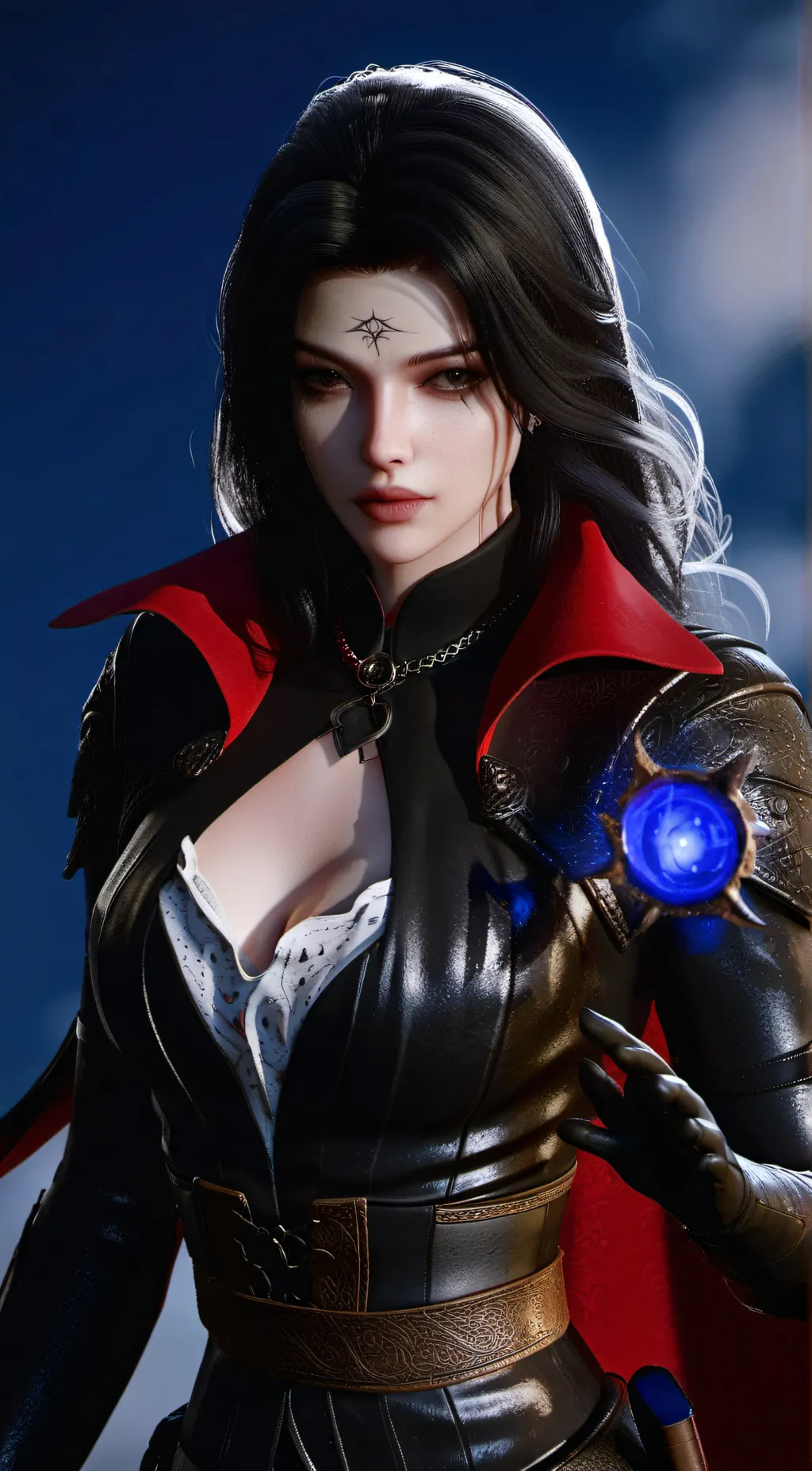 ai character: mistress of Dark background