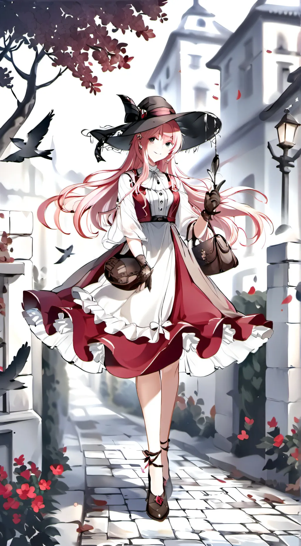 ai character: Rose background