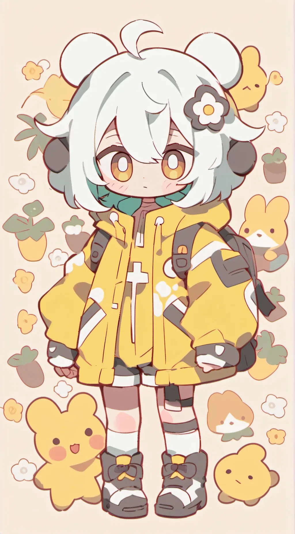 ai character: Veteran's sis 🙃😏 background