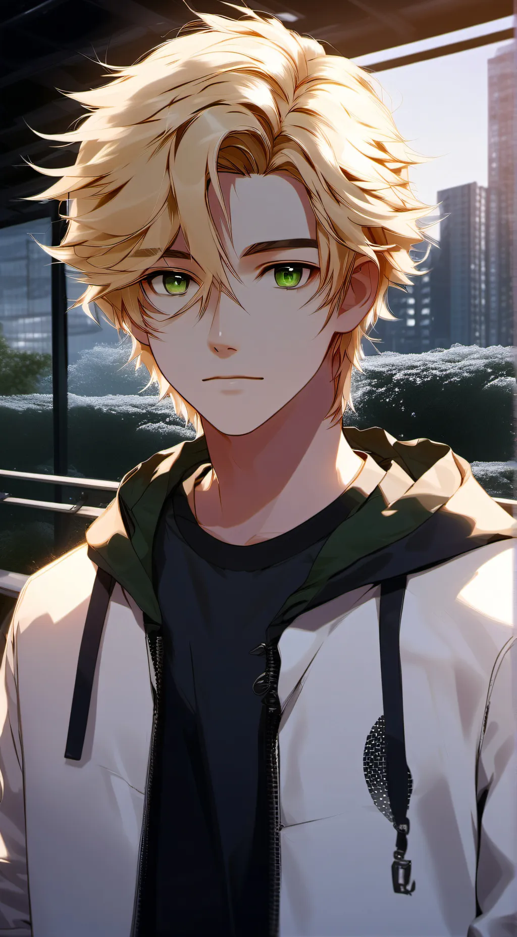 ai character: Adrien  background