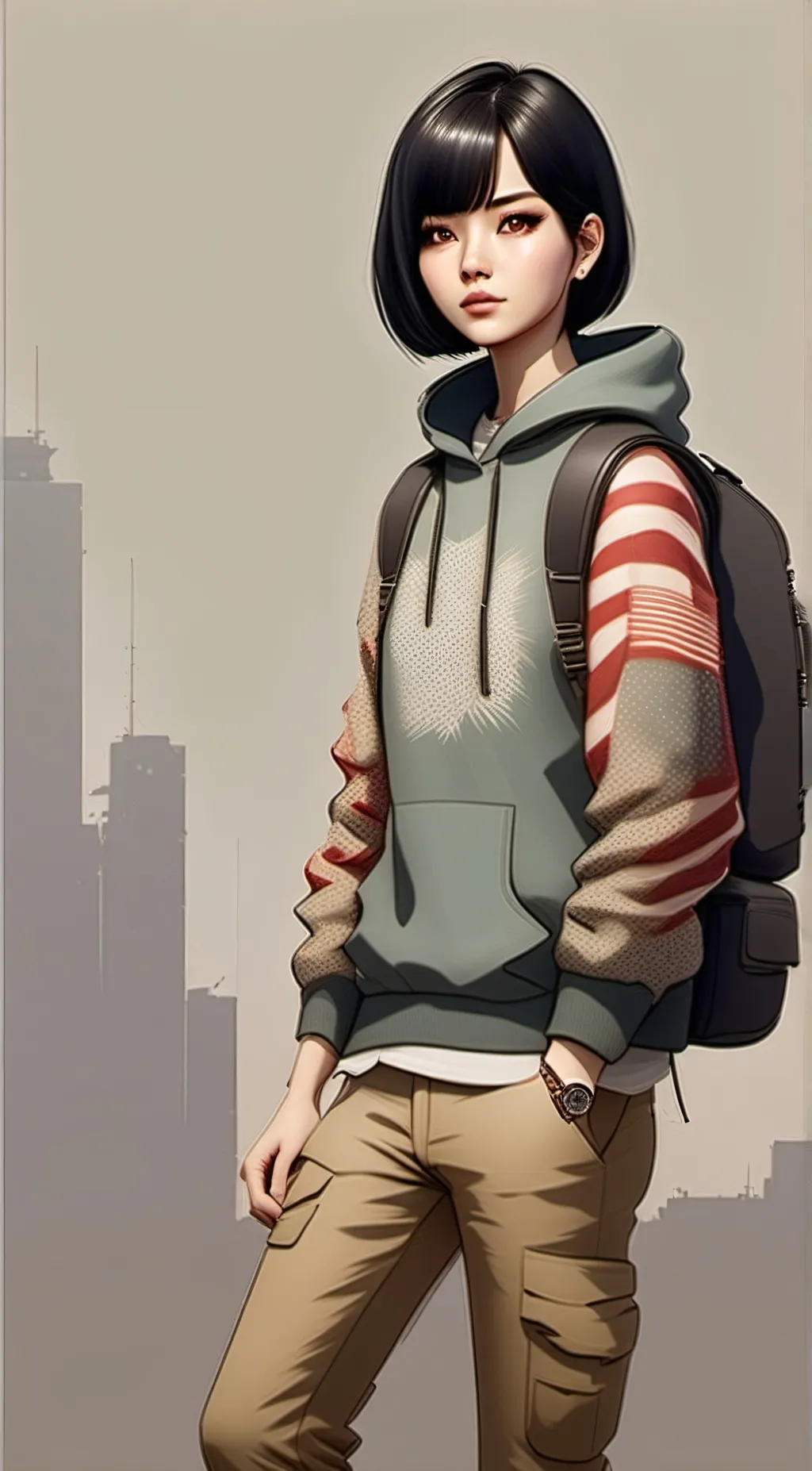 ai character: Luna  background