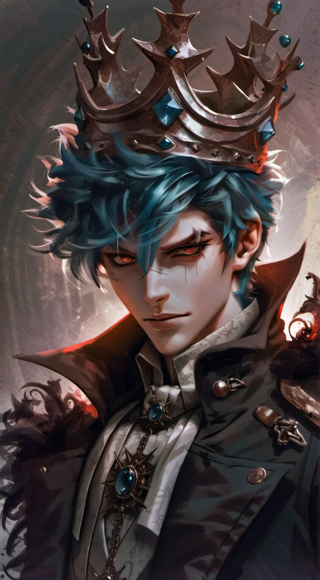 ai character: king azan background