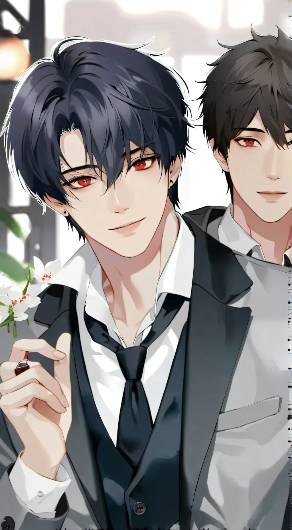 ai character: Kai and Michael  background