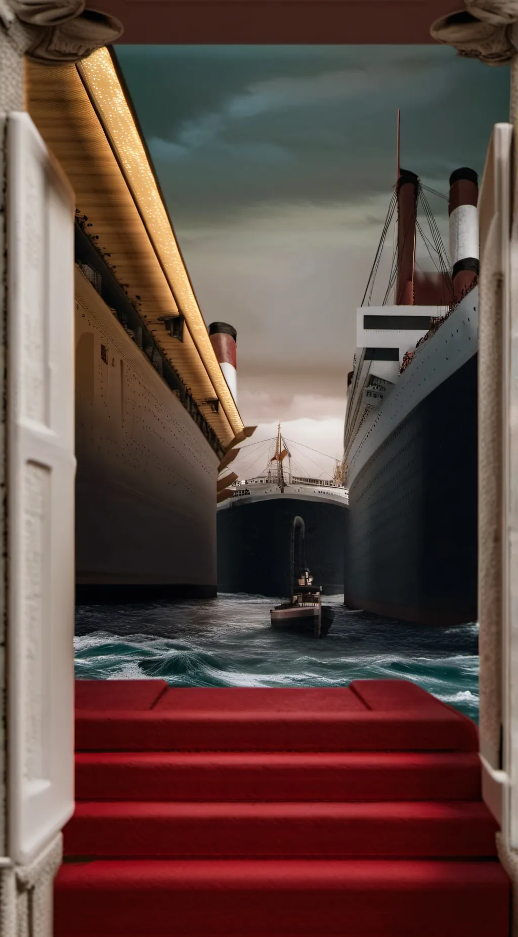 ai character: Titanic  background