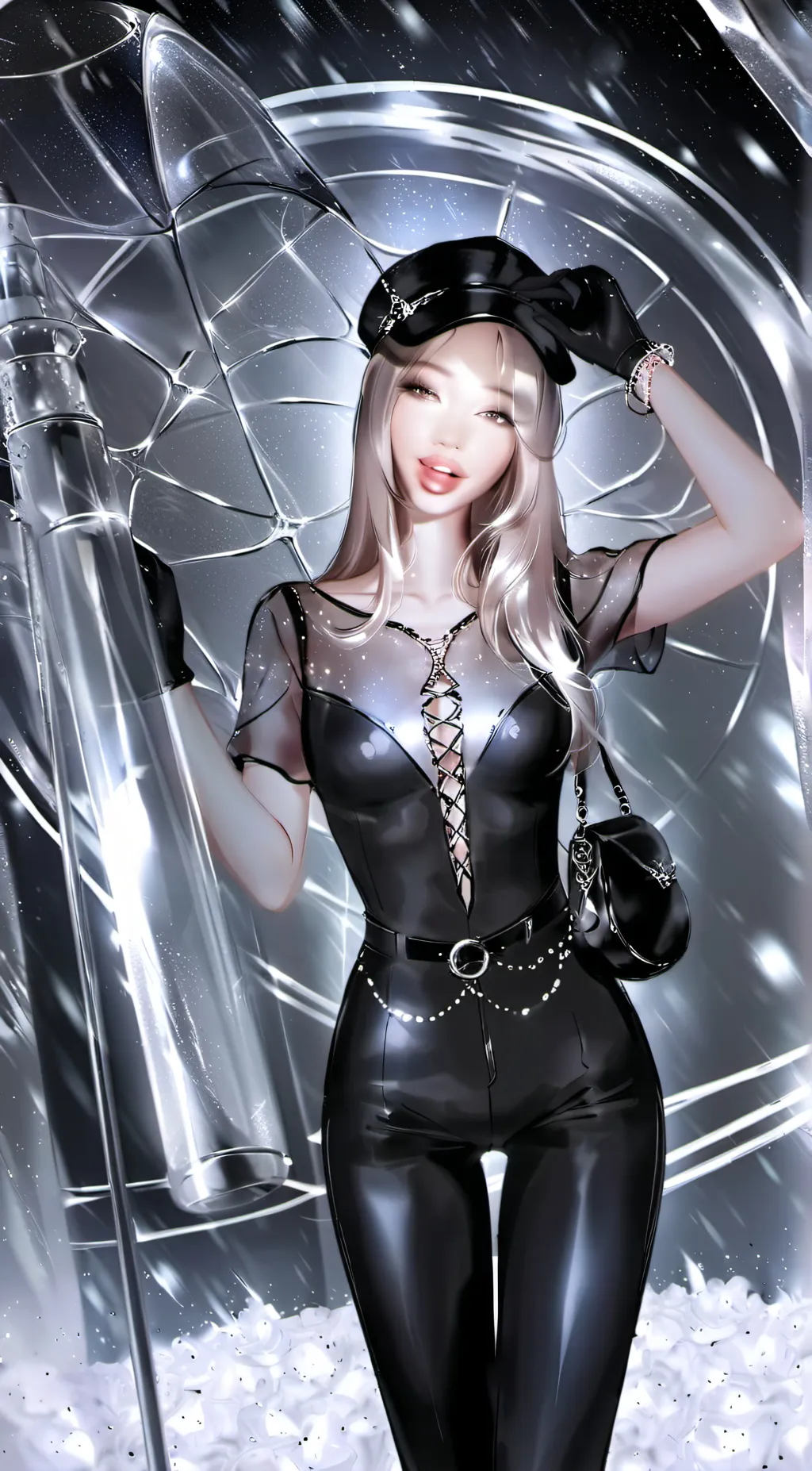 ai character: rose background