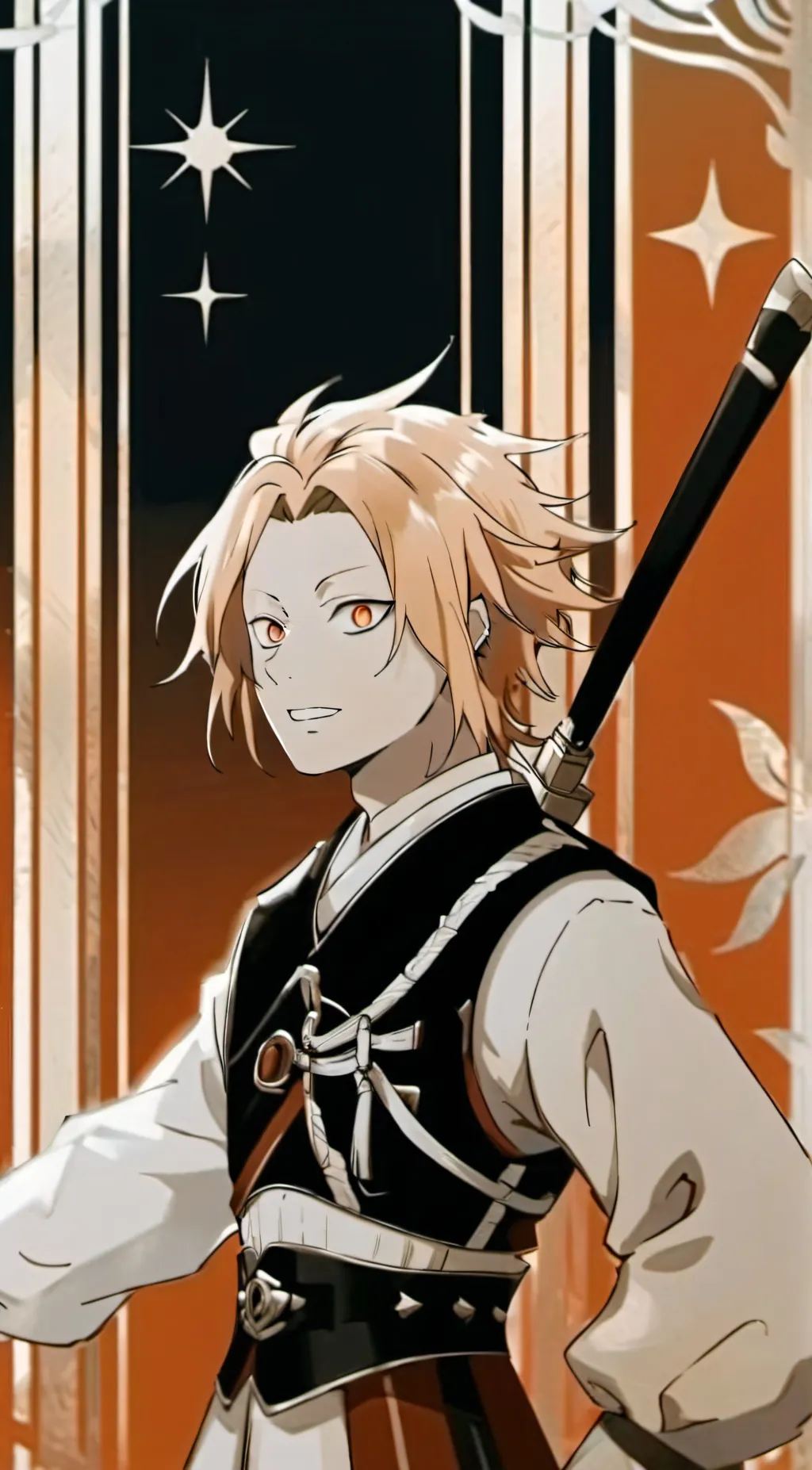 ai character: Denki kaminari  background