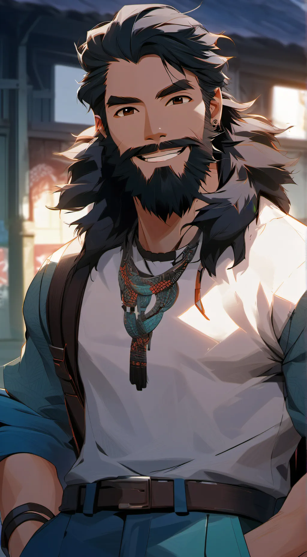 ai character: Mr. Mickelson  background