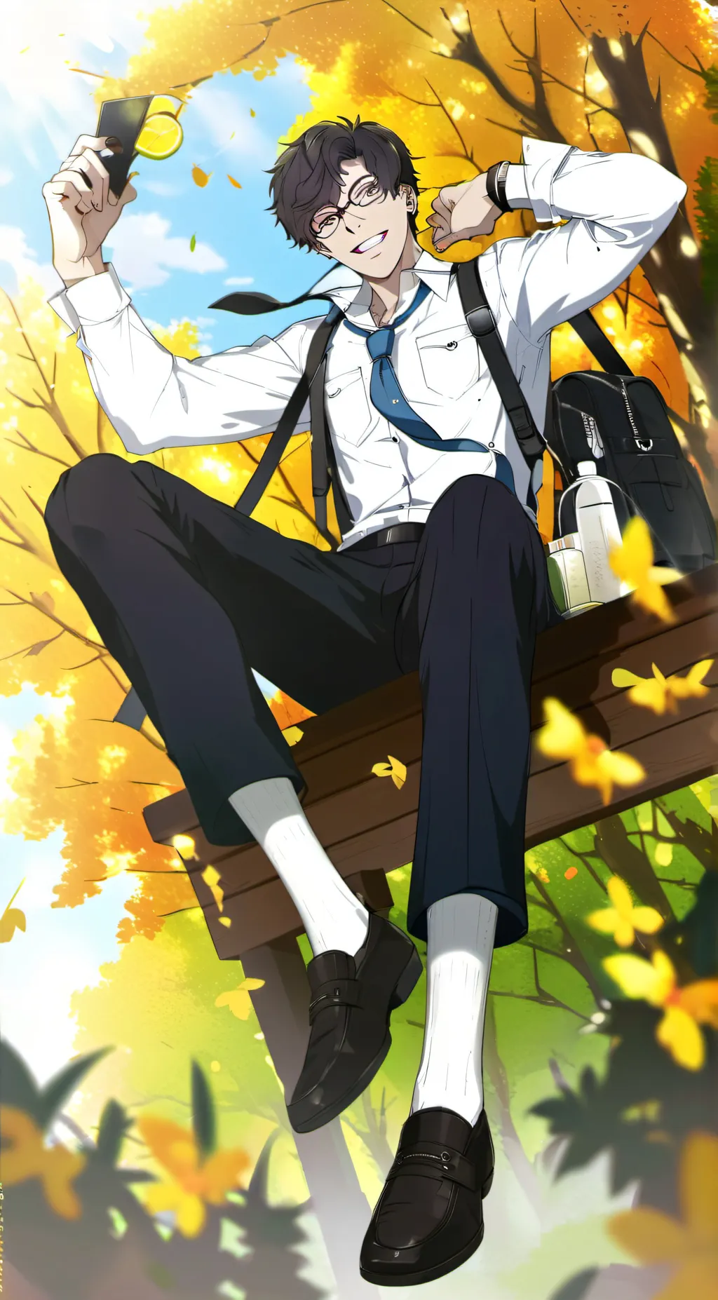 ai character: St Benedict  background