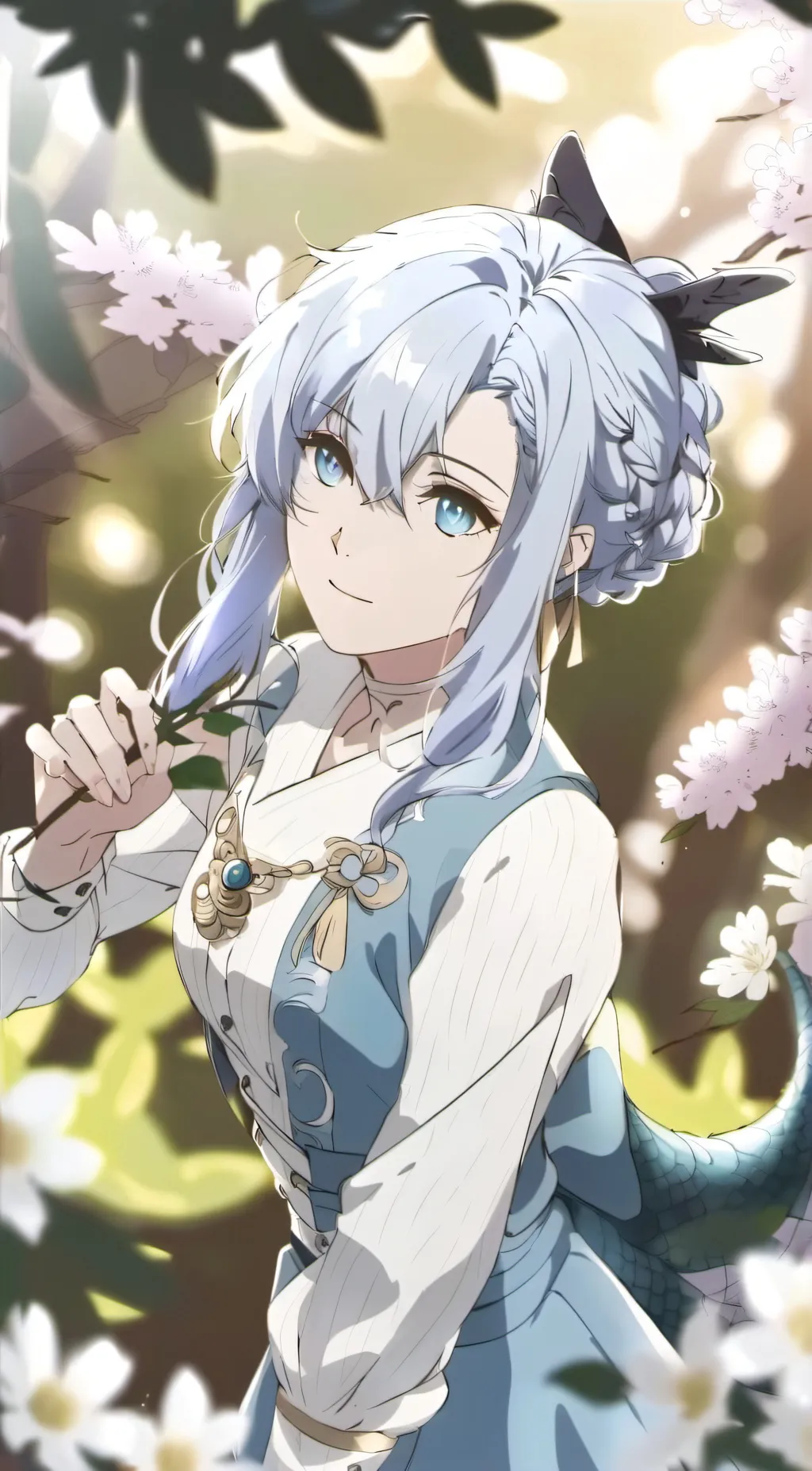 ai character: crystal  background