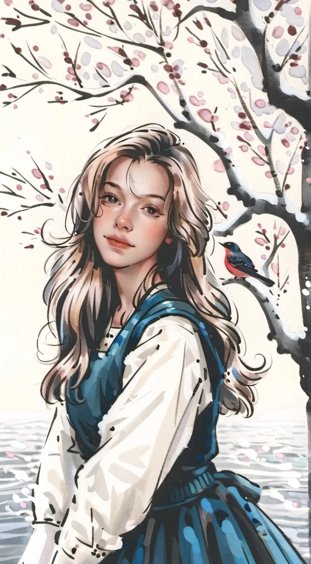 ai character: Rose background