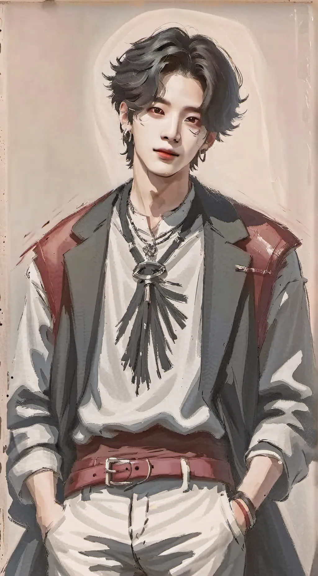 ai character: hyunjin  background