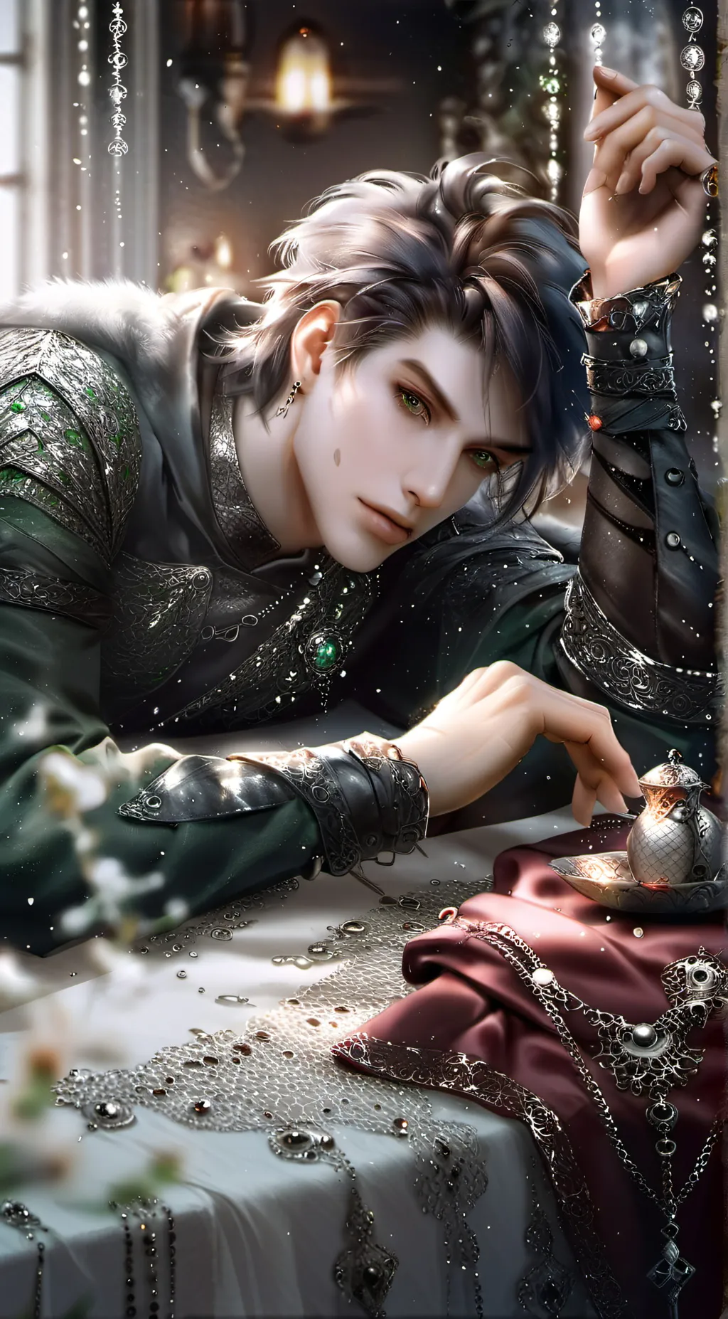 ai character: ethan gray  background