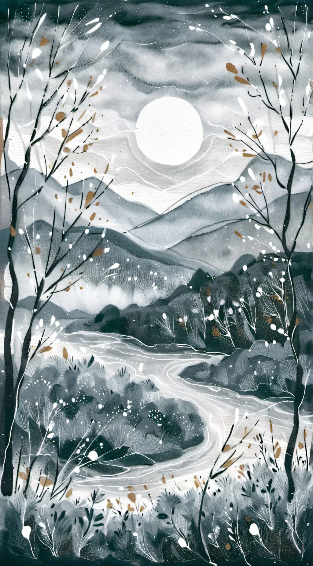 ai character: Sun and Moon show  background