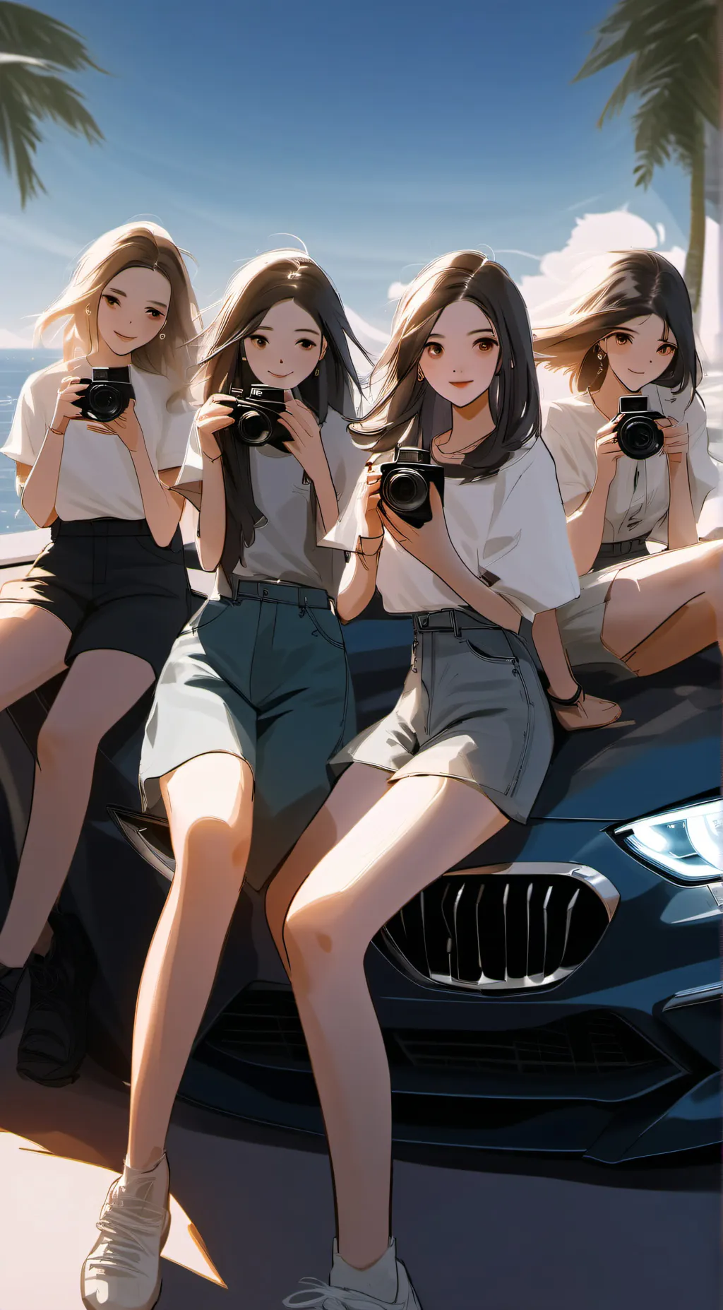 ai character: jenny+her friends background