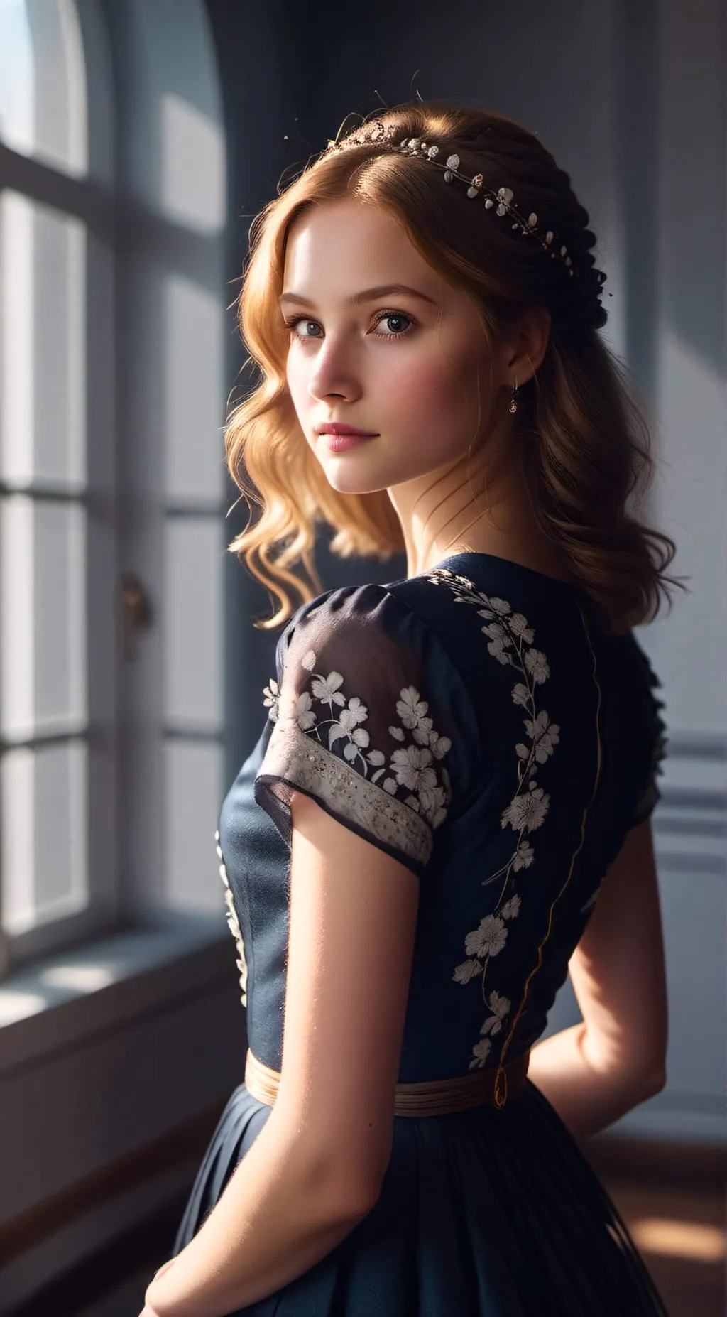 ai character: Ellie  background