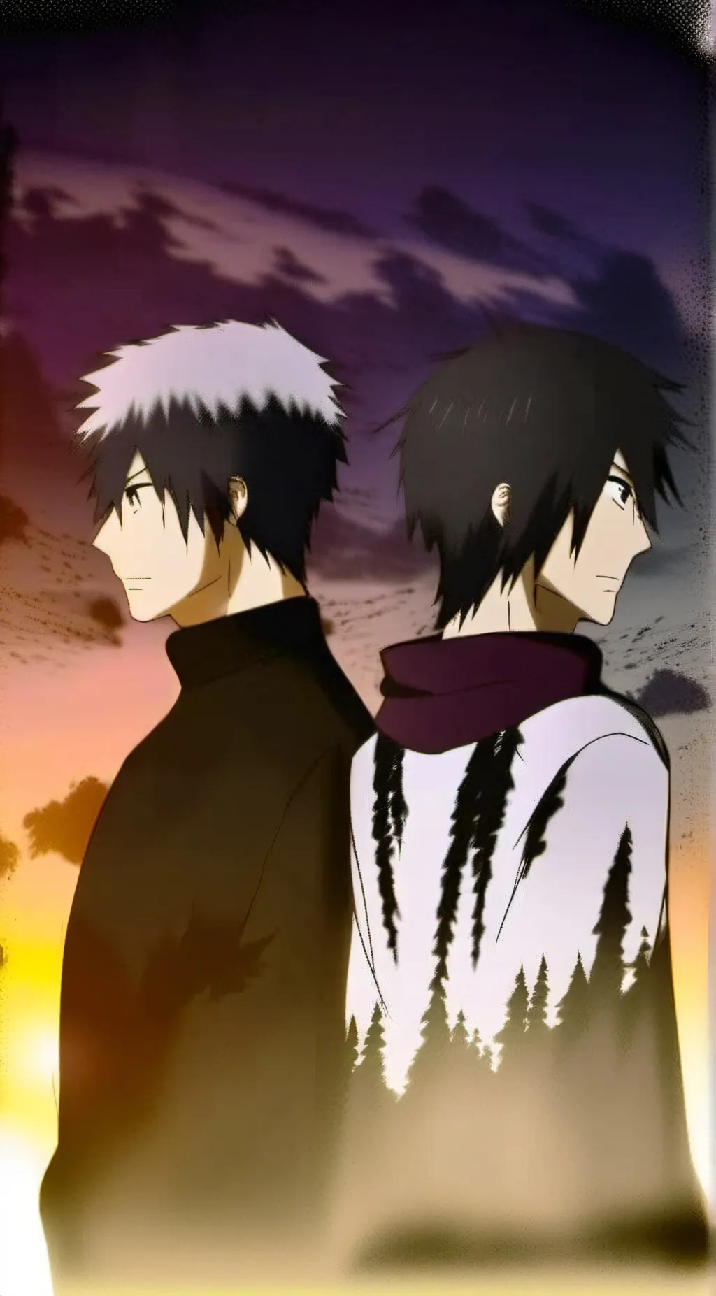 ai character: Sasuke and Itachi  background