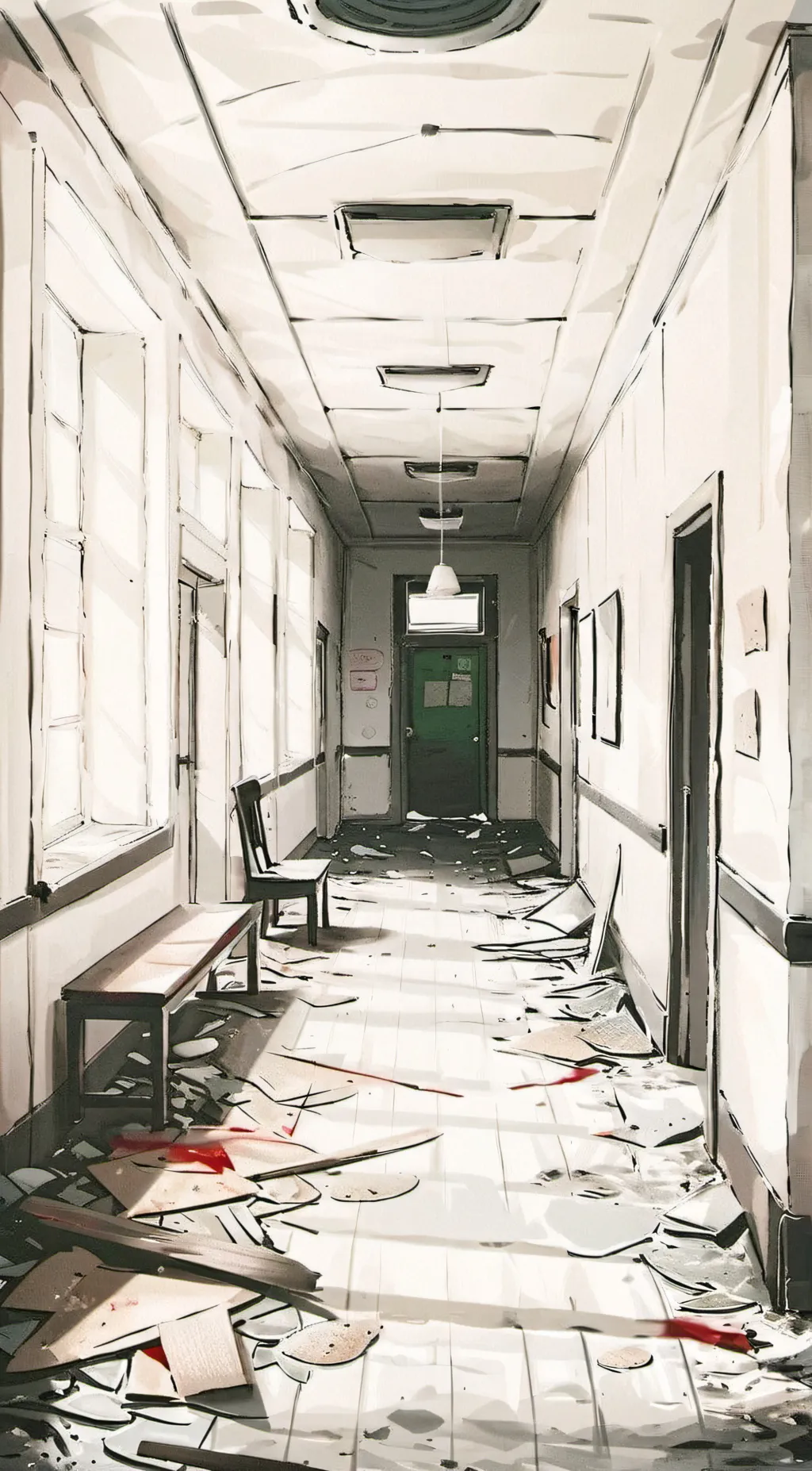 ai character: autum highschool background