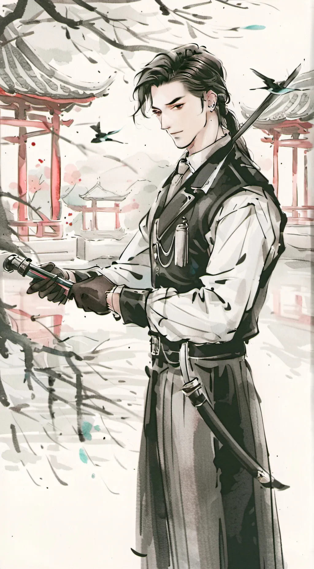 ai character: Hirano Kyutsui background