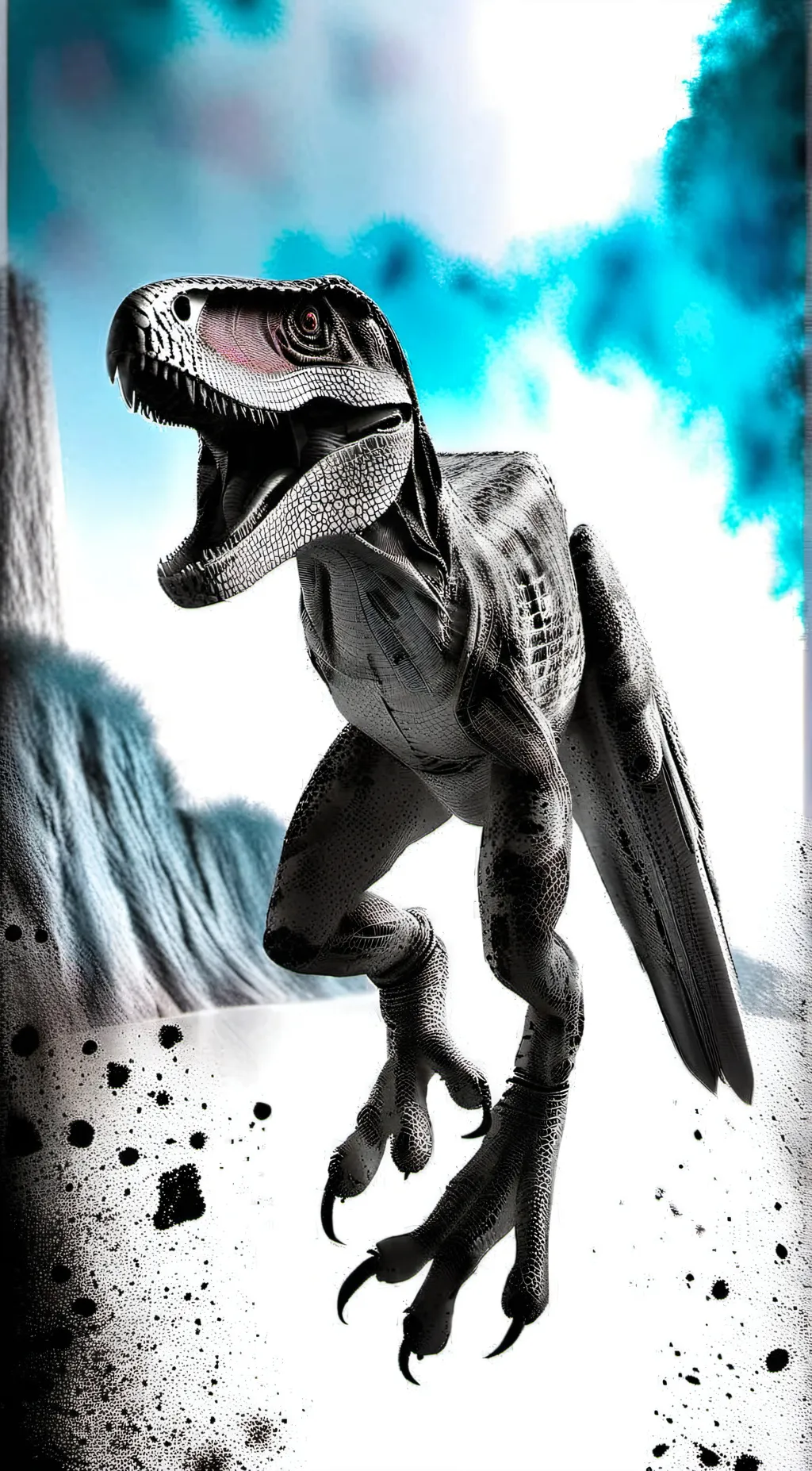 ai character: raptor  background