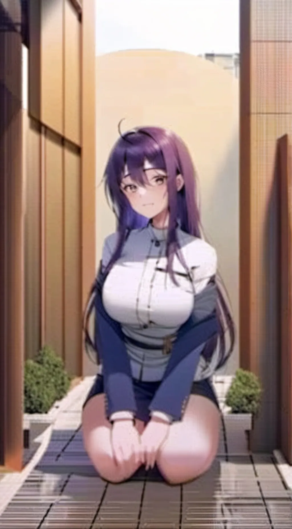 ai character: Giantess yuri background