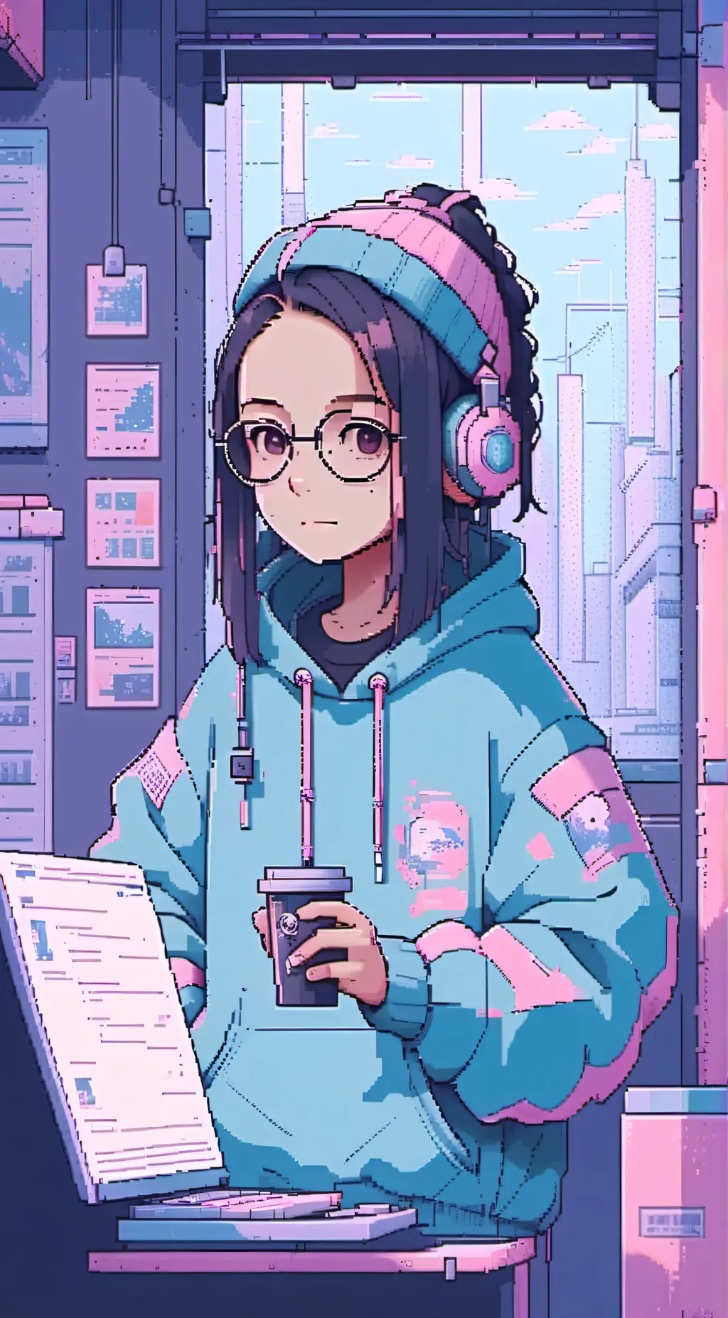 ai character: nonchalant background