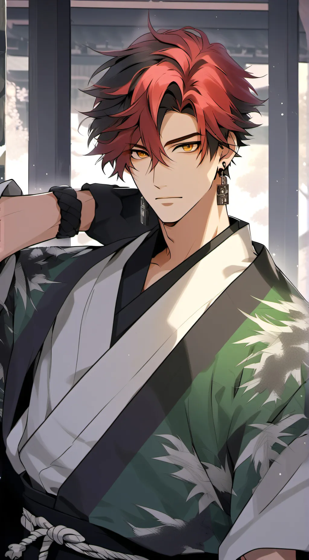 ai character: tanjiro background