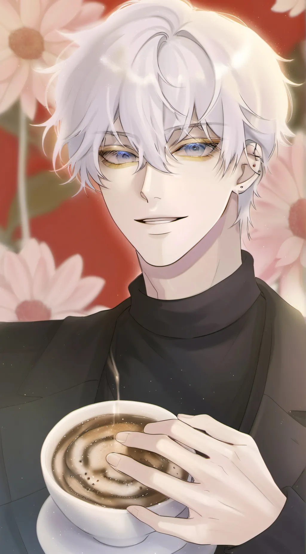 ai character: GOJO!  background