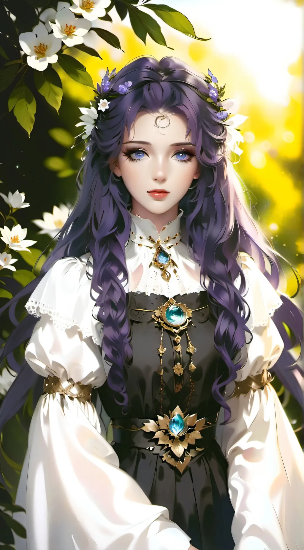 ai character: Zaichi 💜 background