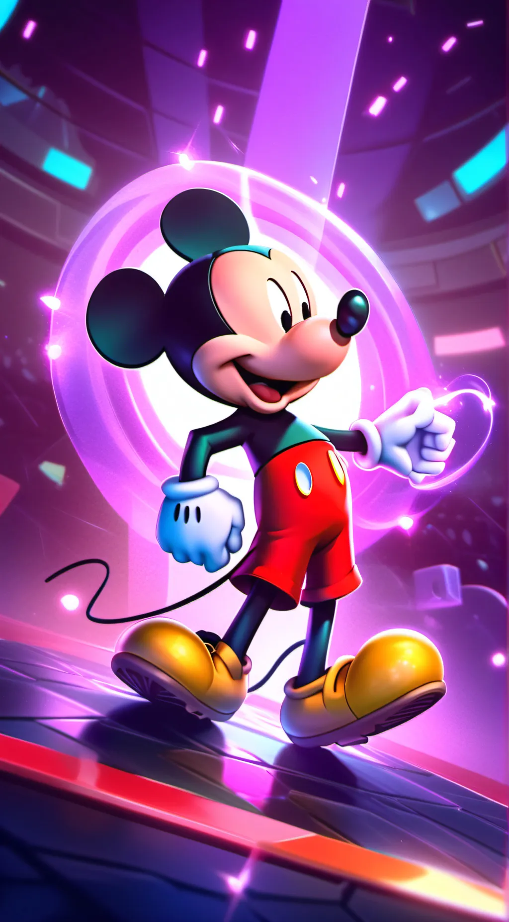 ai character: Mickey mouse background