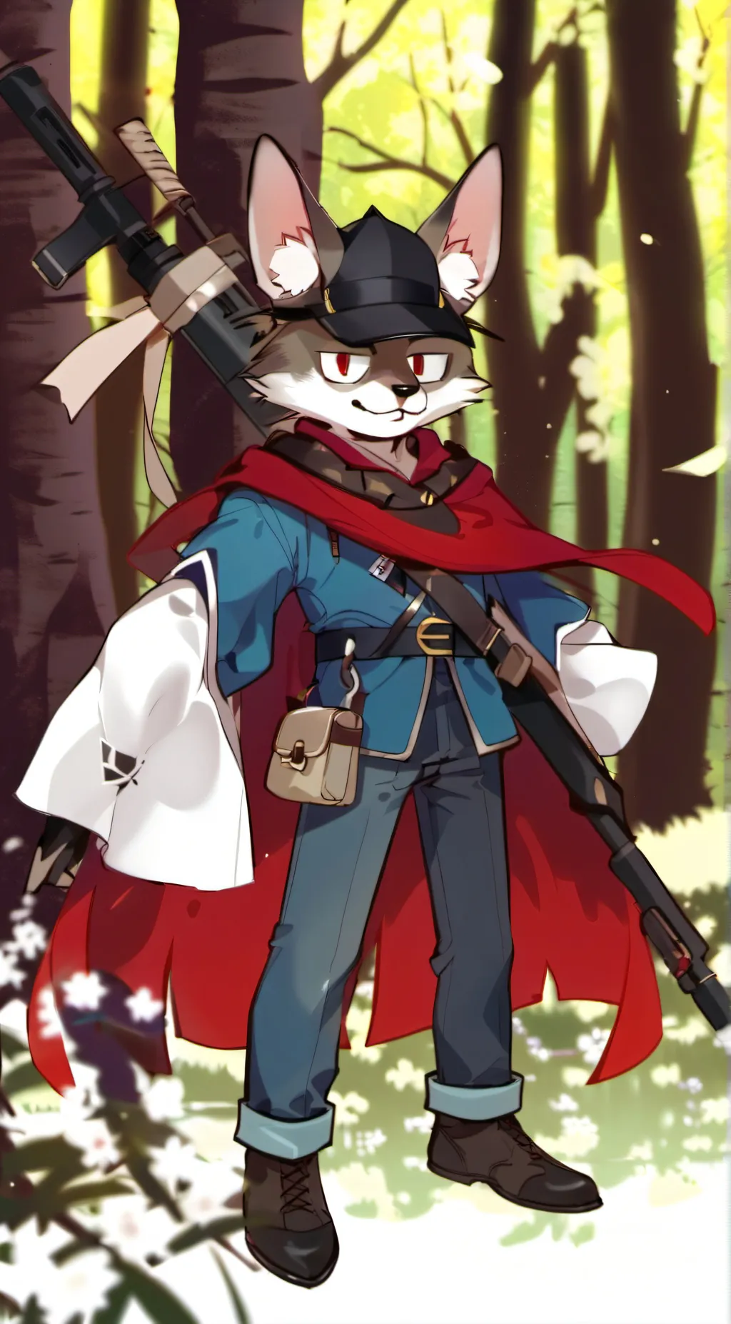 ai character: Spring trap background