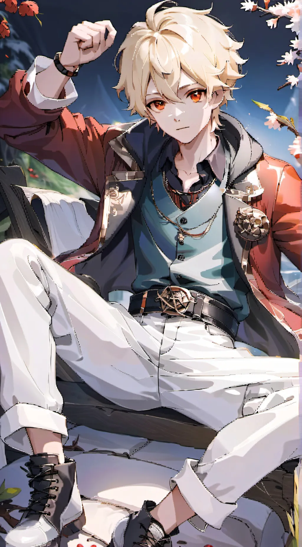 ai character: katsuki Bakugo  background