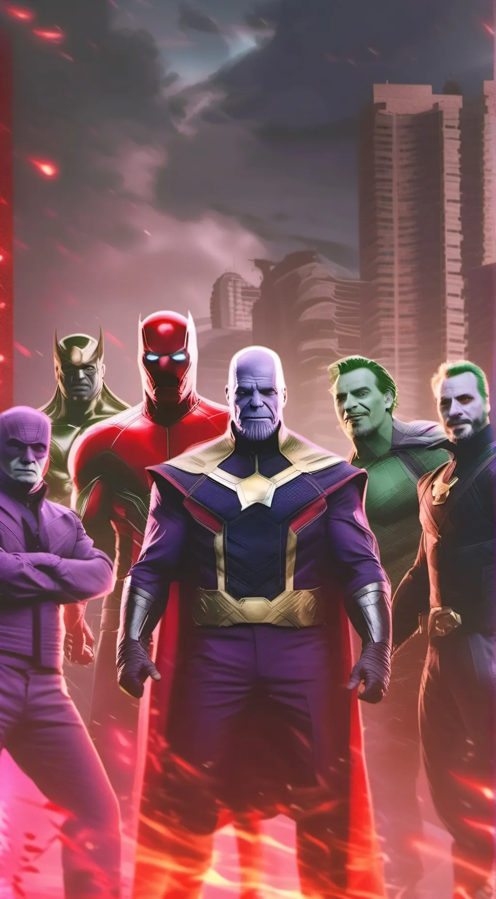 ai character: The avngers background