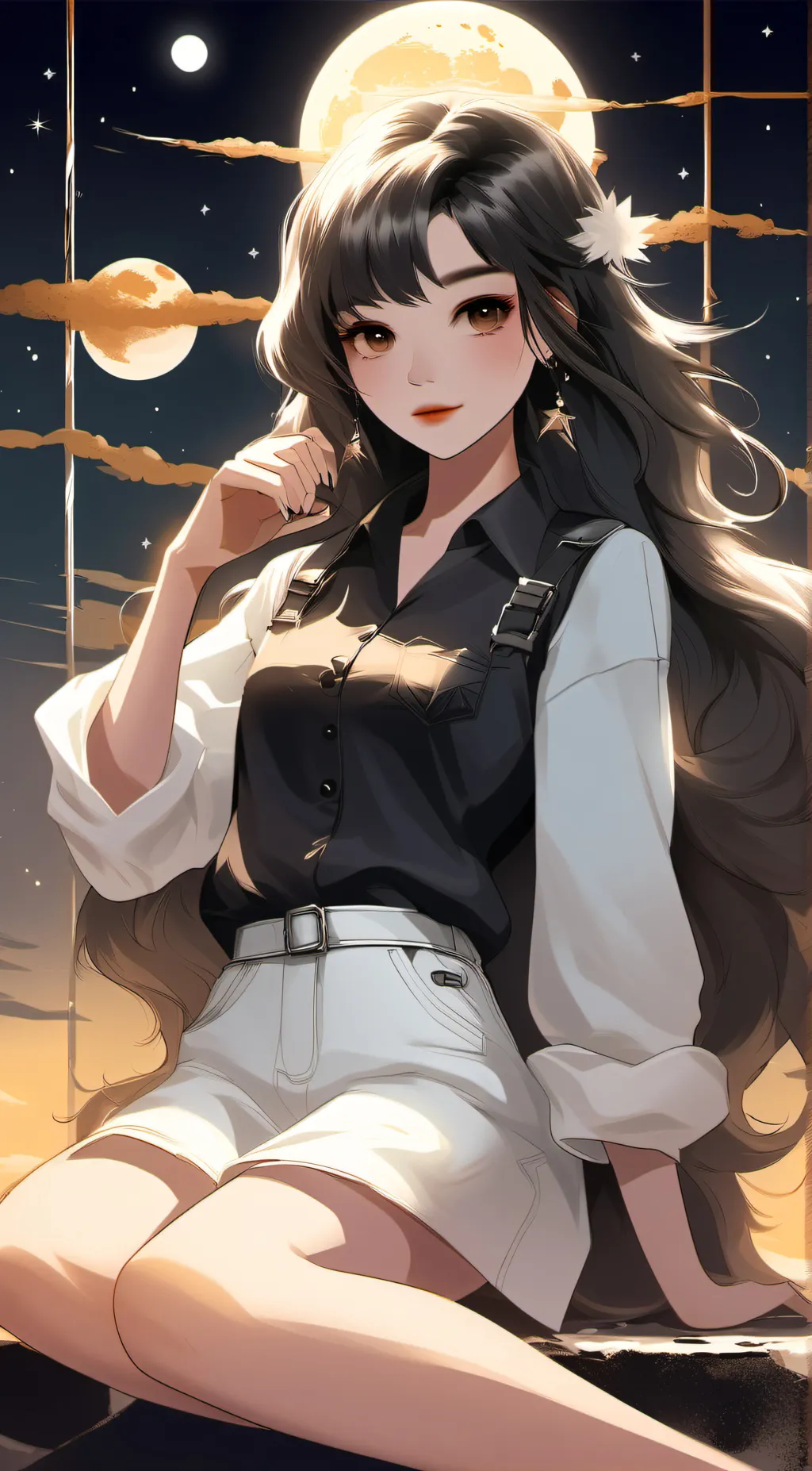 ai character: Luna background