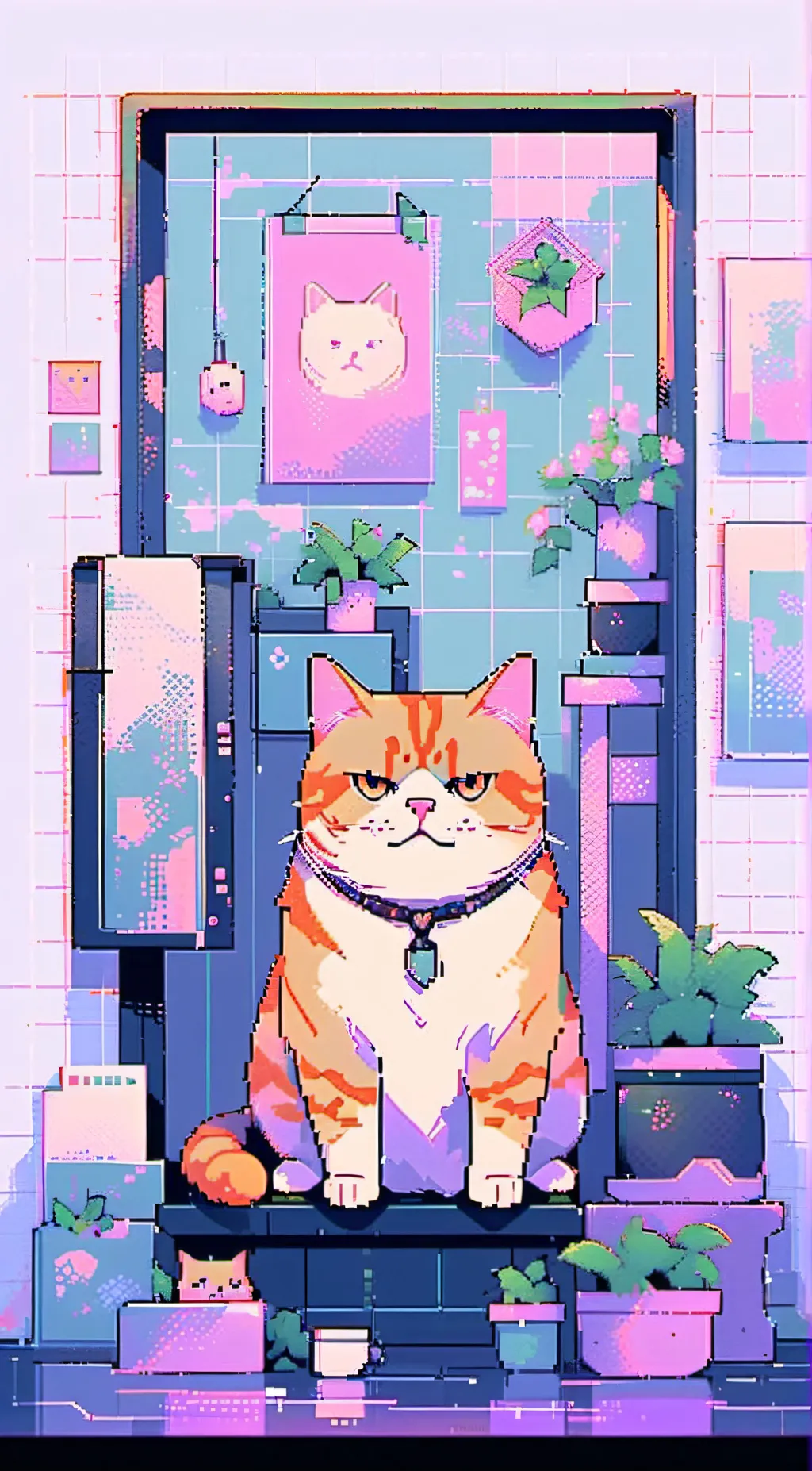 ai character: Rosa The Fat Cat background
